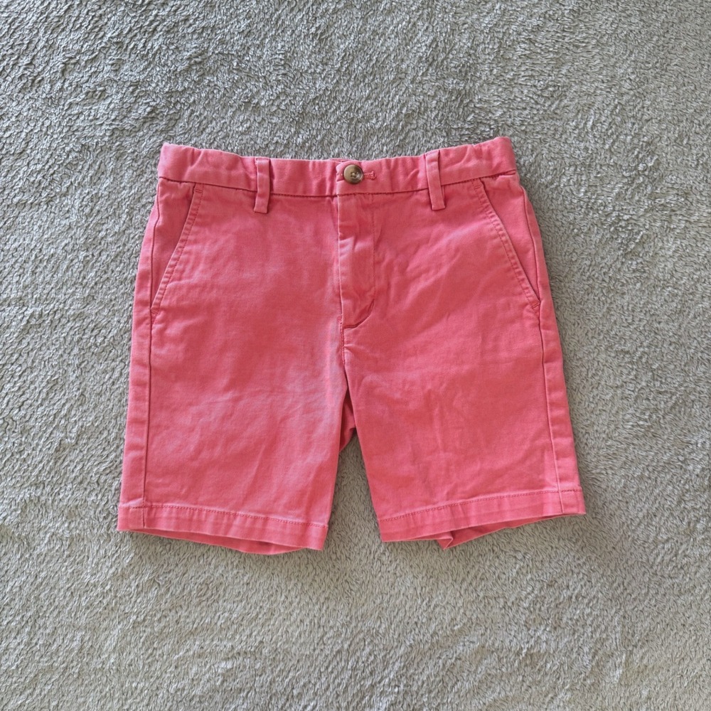 Vineyard Vines Chino Shorts Girls 6 Pink Breaker Stretch Cotton Preppy